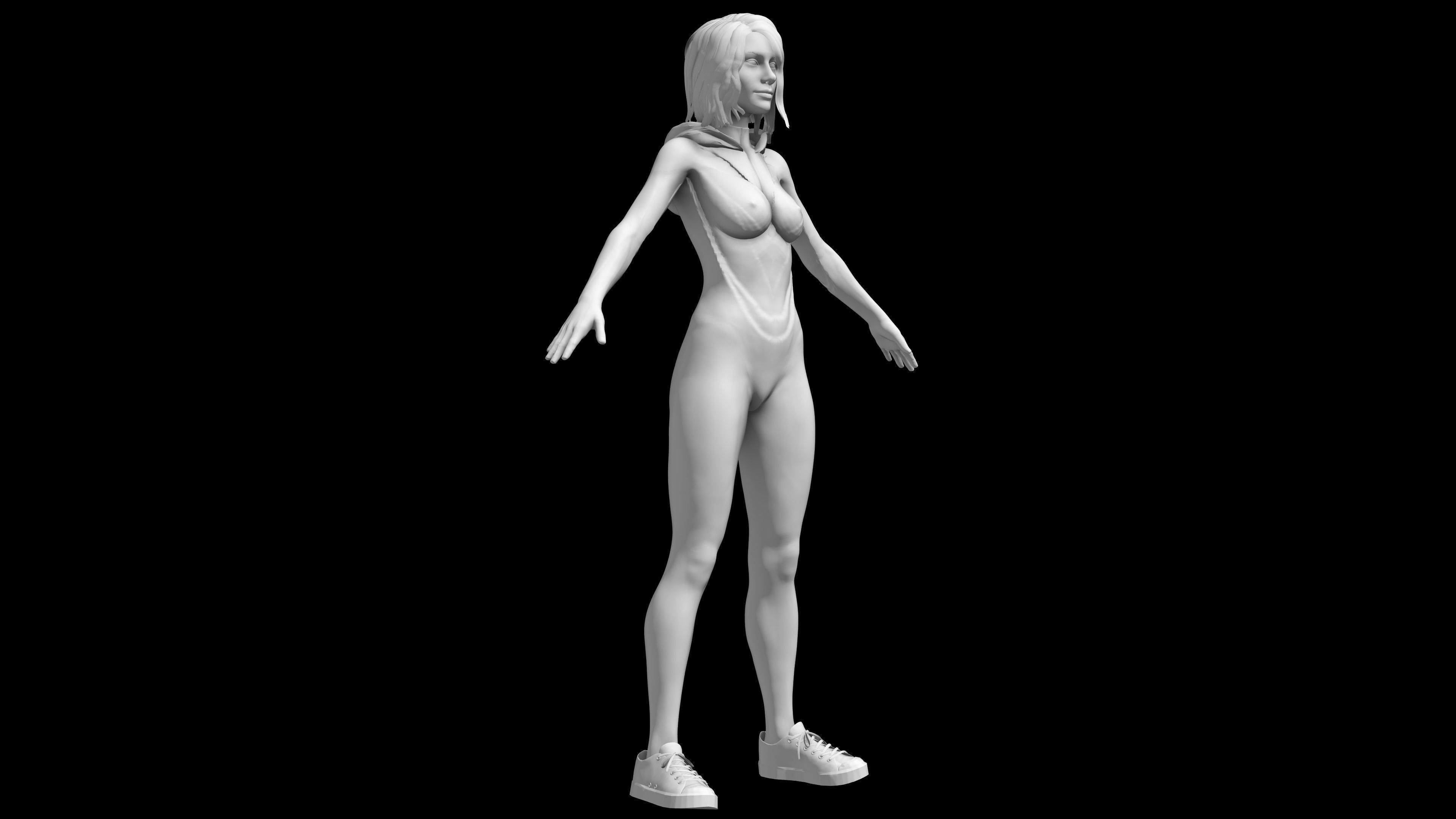 Spider-Gwen - Emma Stone 3D model_3