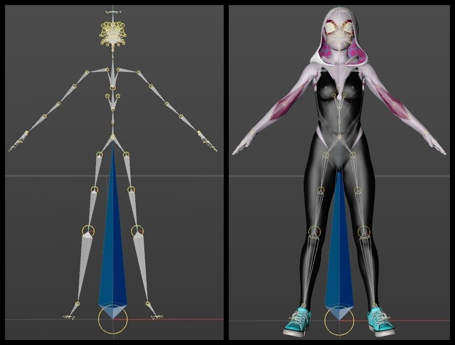 Spider-Gwen - Emma Stone 3D model_16