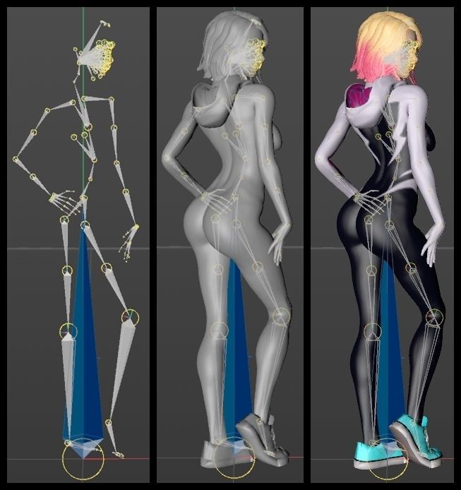 Spider-Gwen - Emma Stone 3D model_17