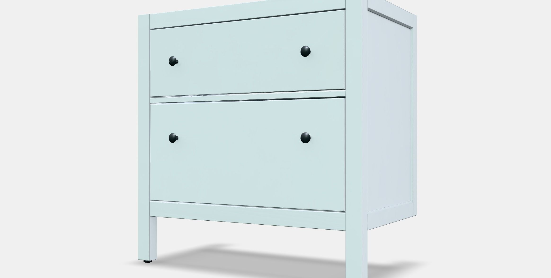 HEMNES washbasin cabinet-2 drawer Low-poly 3D model_13