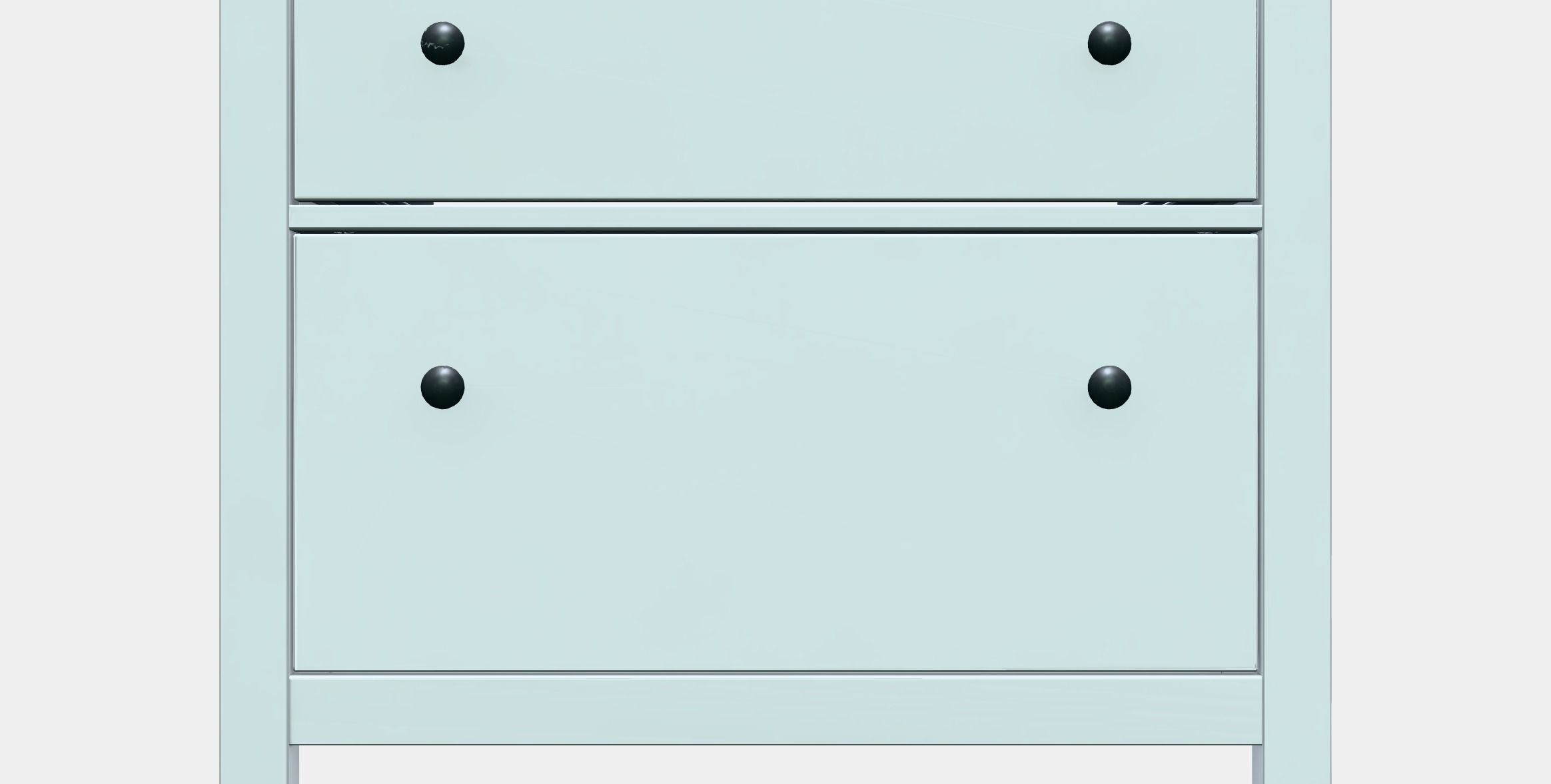 HEMNES washbasin cabinet-2 drawer Low-poly 3D model_11