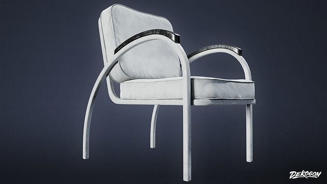 SUBURBS - Chair 19 - LOW POLY AND NANITE Low-poly 3D model 7