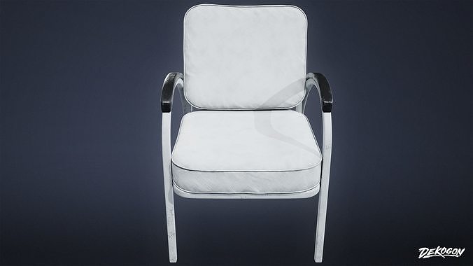 SUBURBS - Chair 19 - LOW POLY AND NANITE Low-poly 3D model 3