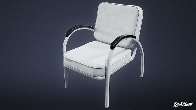 SUBURBS - Chair 19 - LOW POLY AND NANITE Low-poly 3D model 2