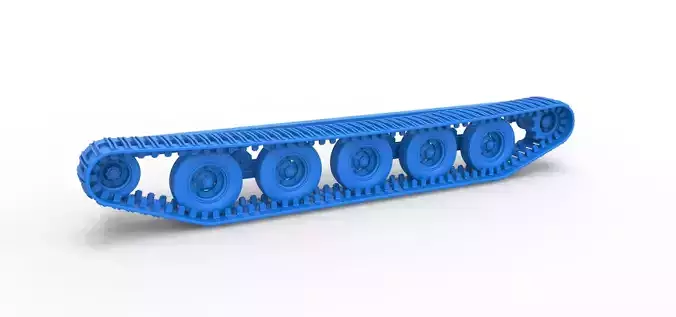 Track of Redneck Rave Mud truck on tracks Scale 1 to 25 3D print model
