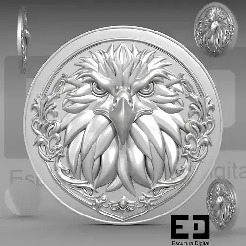 eagle coin 3D print model