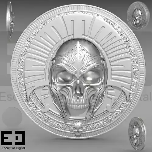 spartan coin 3D print model