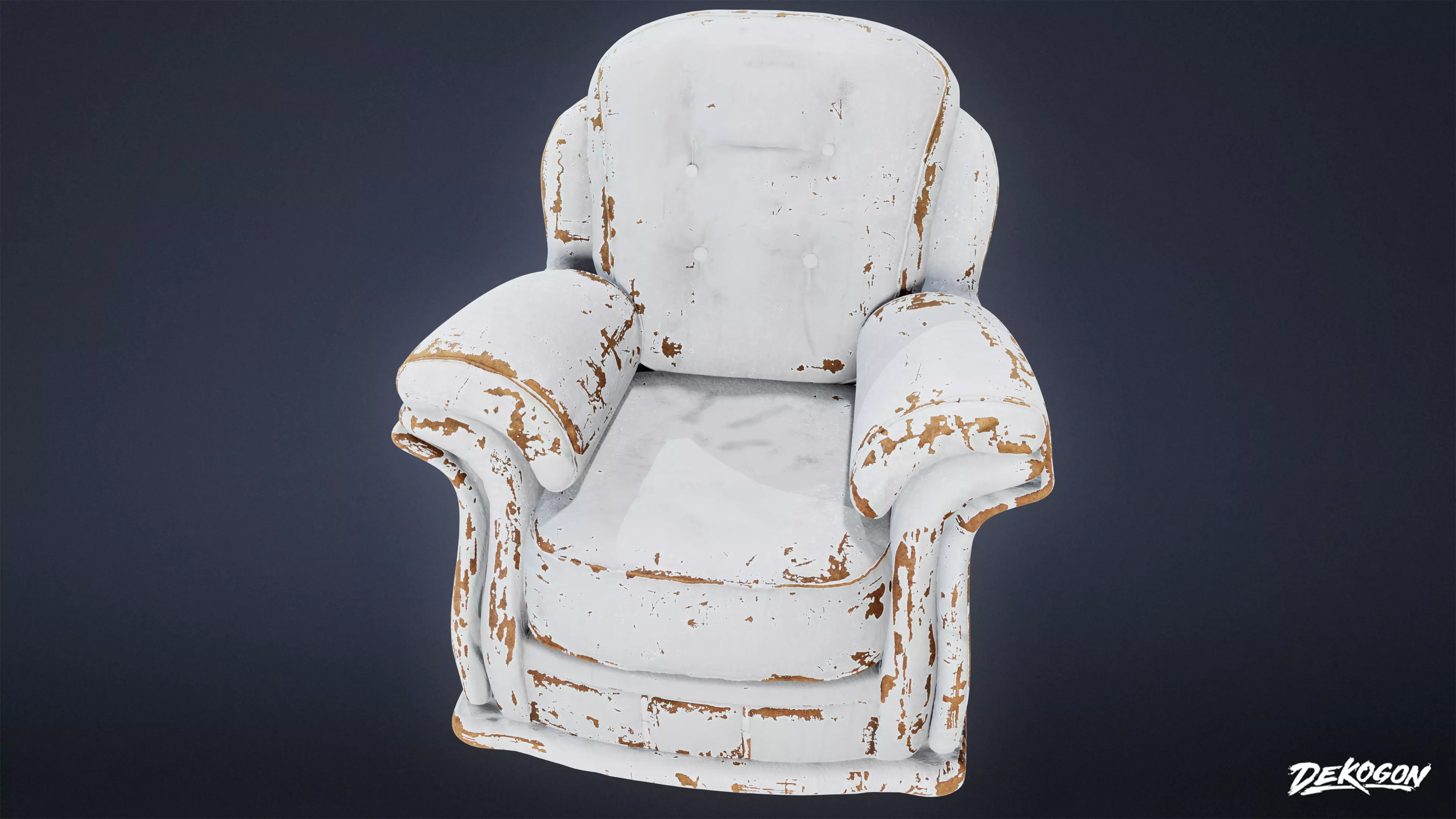 SUBURBS - Chair Cushioned 02 - LOW POLY AND NANITE Low-poly 3D model