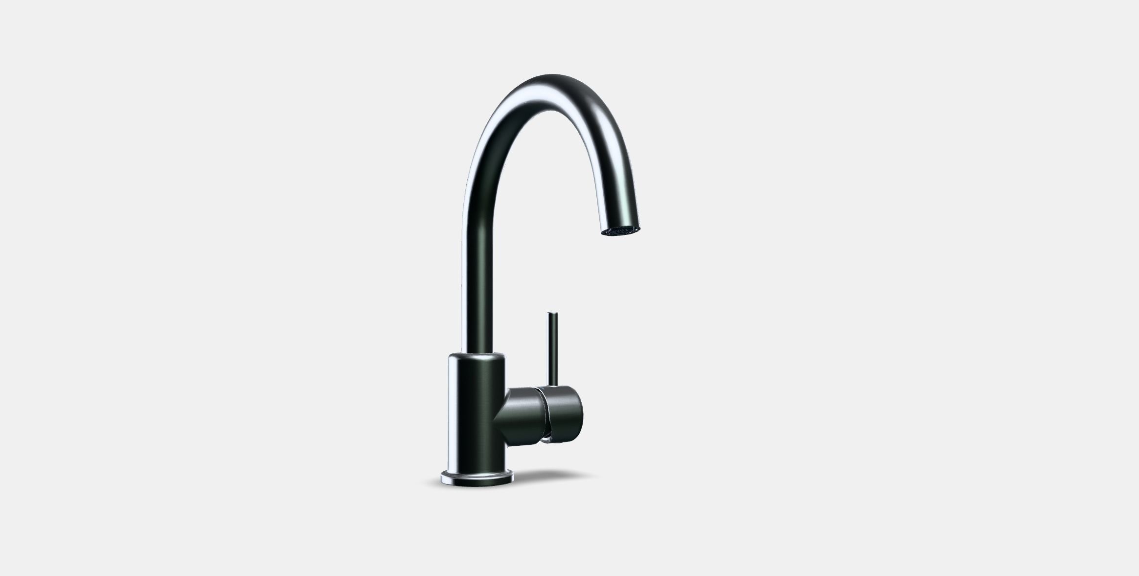 GLYPEN mixer tap Low-poly 3D model_2