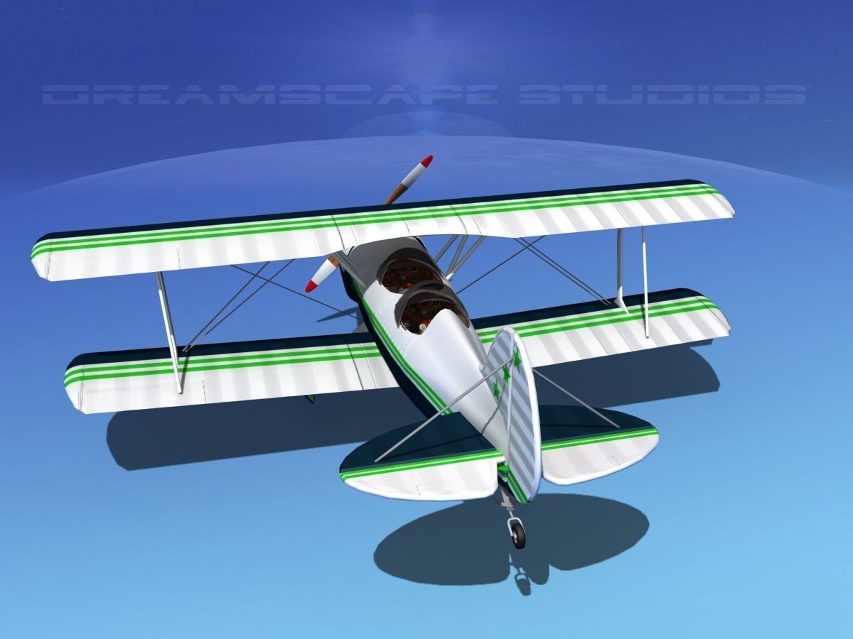 Acro Sport II Biplane 3D model_7