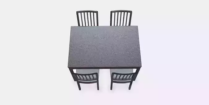 EKEDALEN - EKEDALEN table and 4 chairs