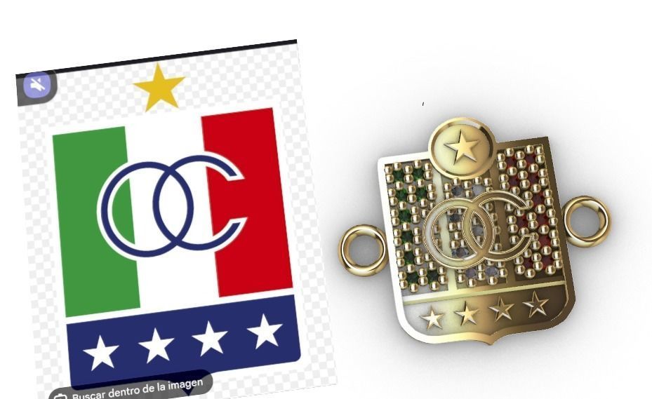 dijes- Colgante de 11 caldas -v- 3D print model_2