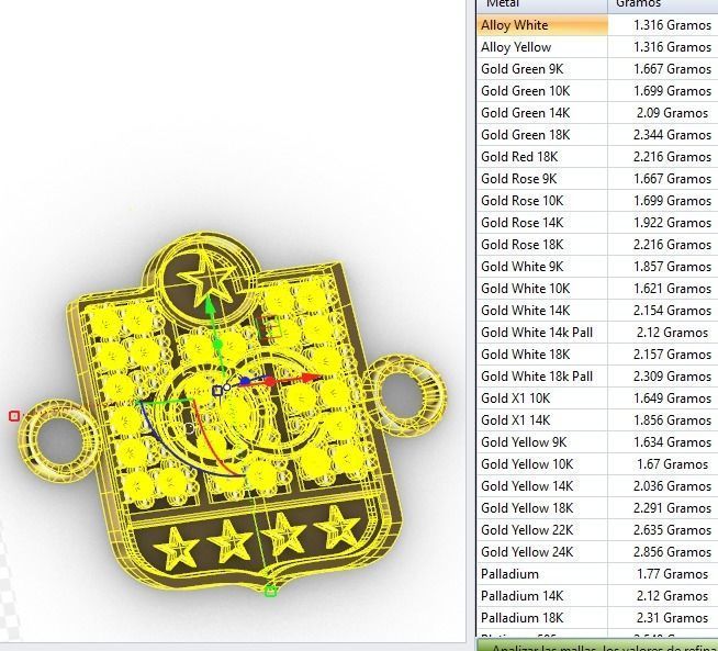 dijes- Colgante de 11 caldas -v- 3D print model_5