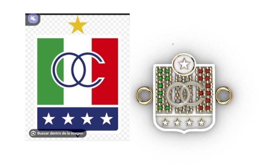 dijes- Colgante de 11 caldas -v- 3D print model_1