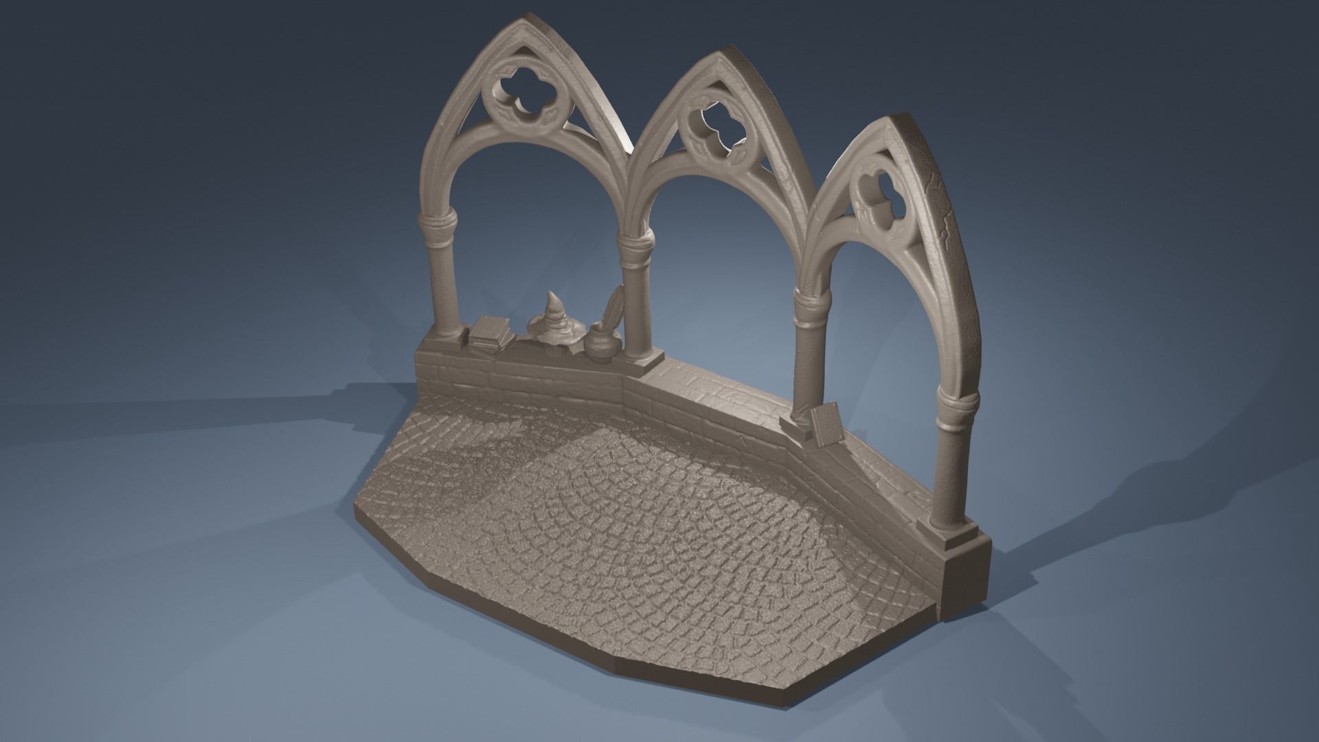 Diorama Harry Potter Funko minis Kinder Joy Egg Wizard Base 3D print model_5