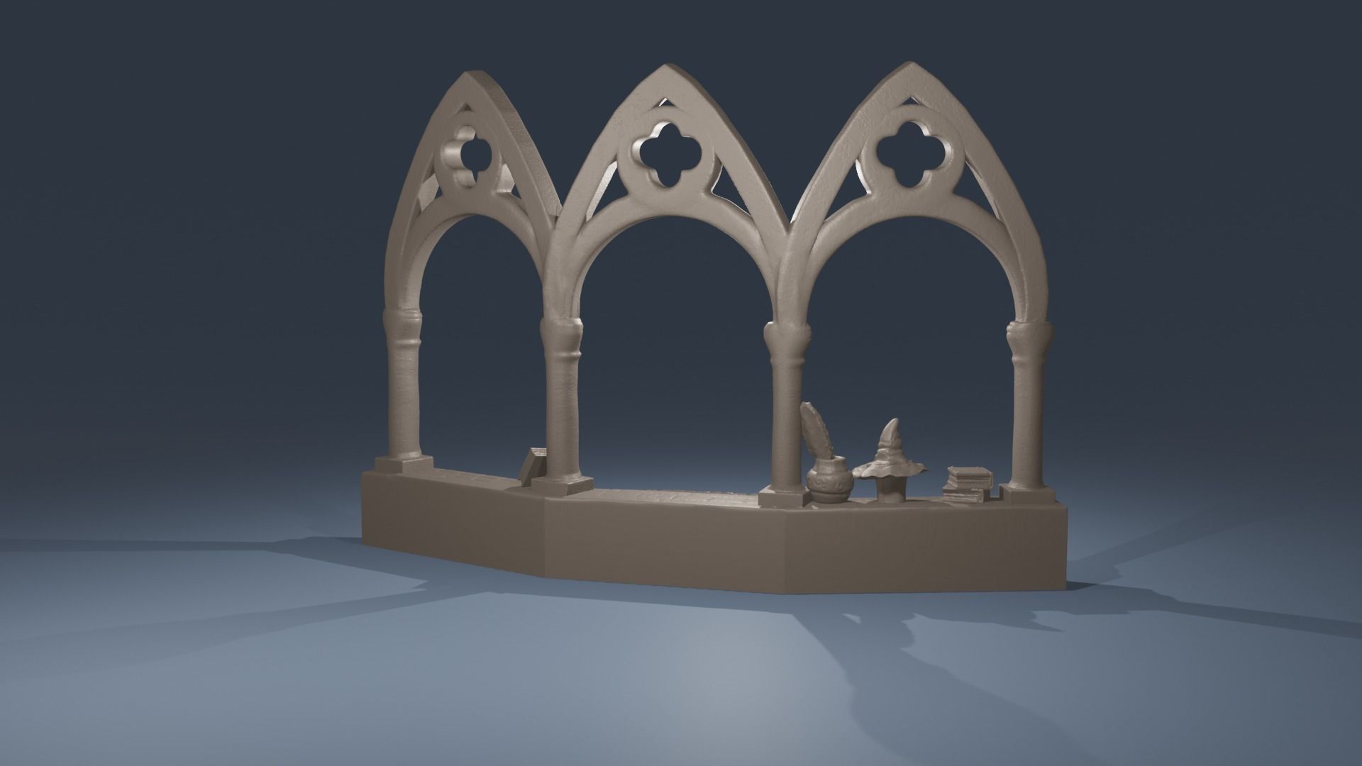 Diorama Harry Potter Funko minis Kinder Joy Egg Wizard Base 3D print model_6