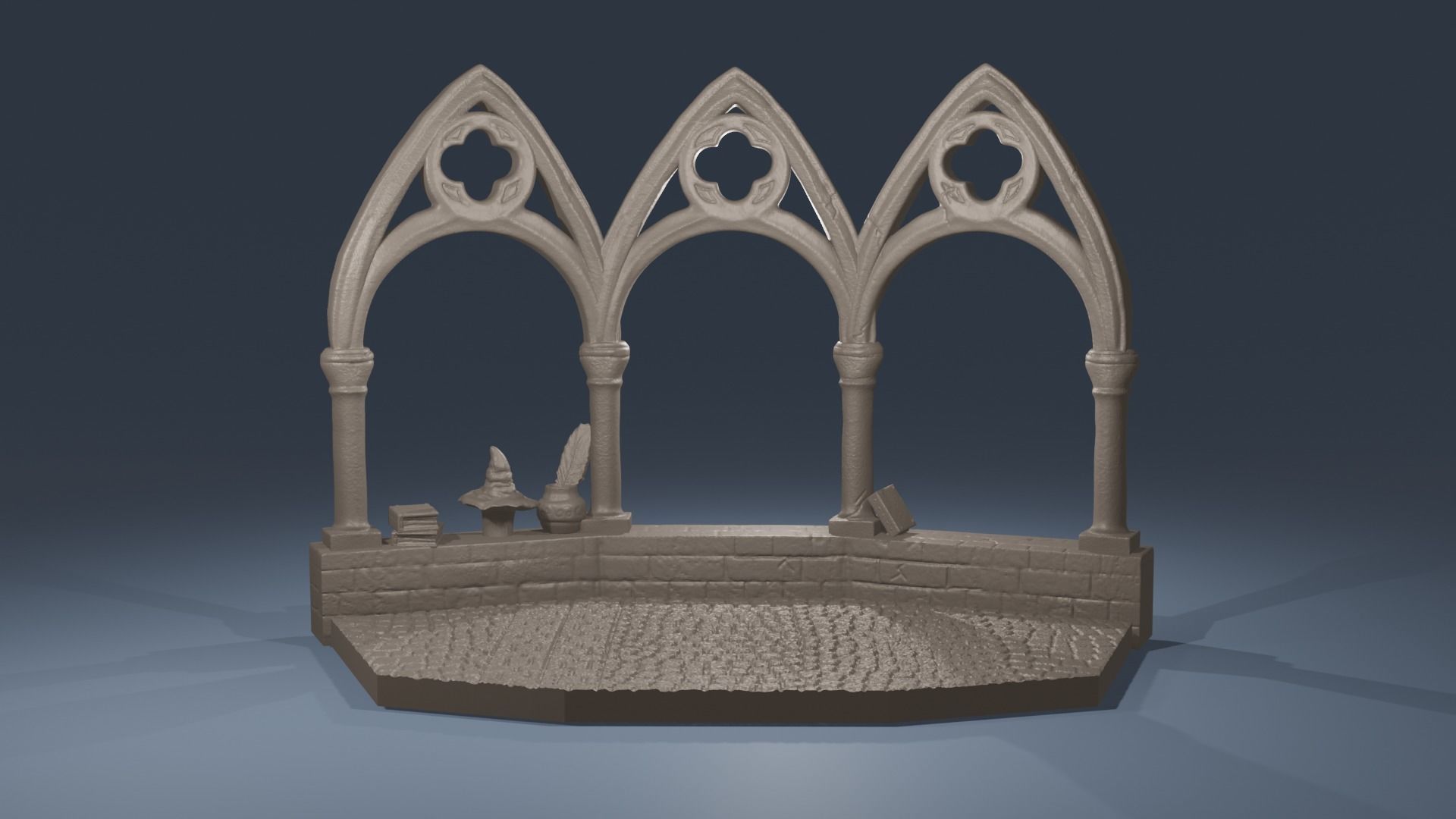 Diorama Harry Potter Funko minis Kinder Joy Egg Wizard Base 3D print model_2