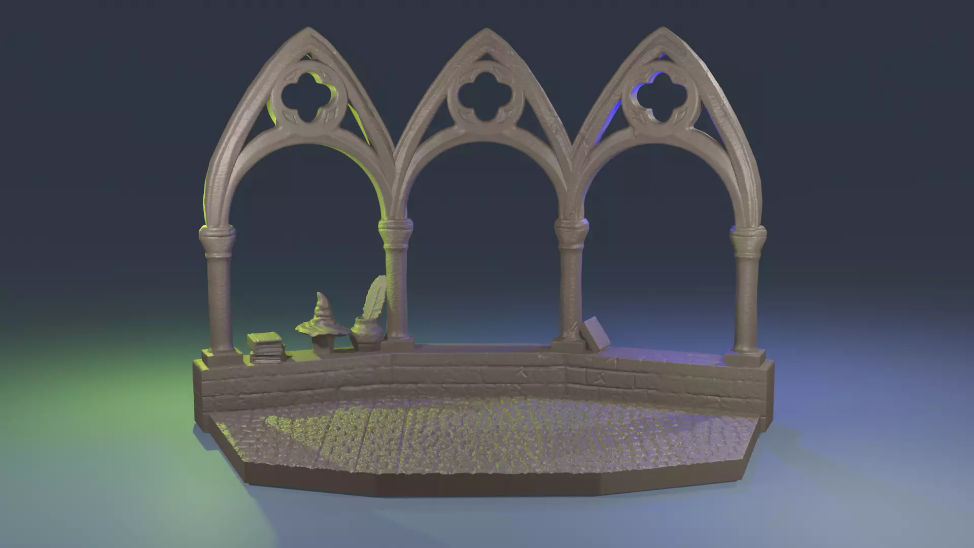 Diorama Harry Potter Funko minis Kinder Joy Egg Wizard Base 3D print model_0