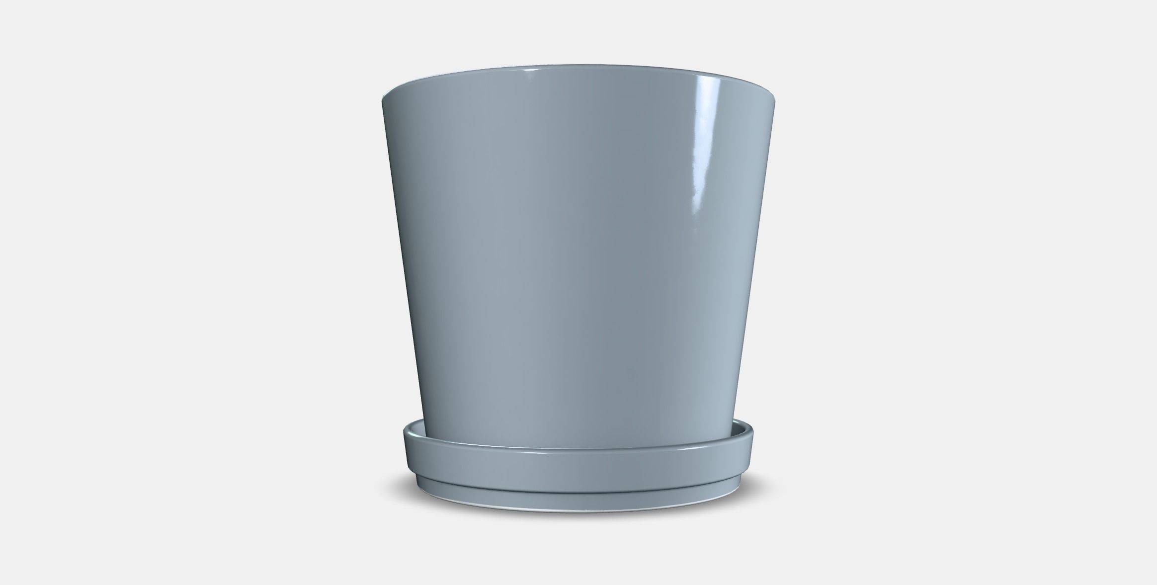CITRUSFRUKT flower pot with saucer Low-poly 3D model_16