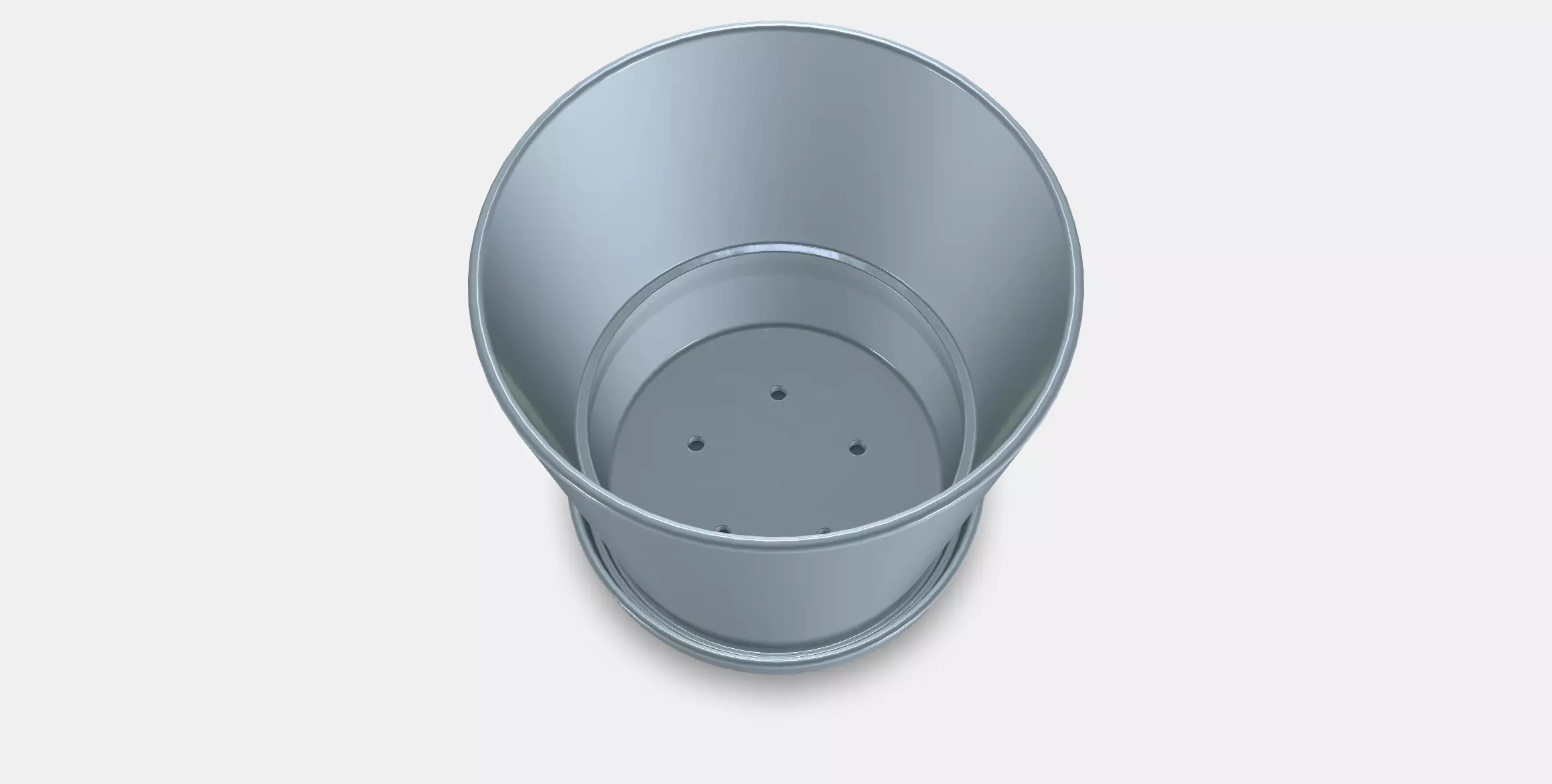 CITRUSFRUKT flower pot with saucer Low-poly 3D model_0