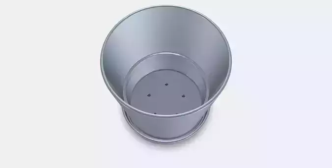 CITRUSFRUKT flower pot with saucer Low-poly 3D model