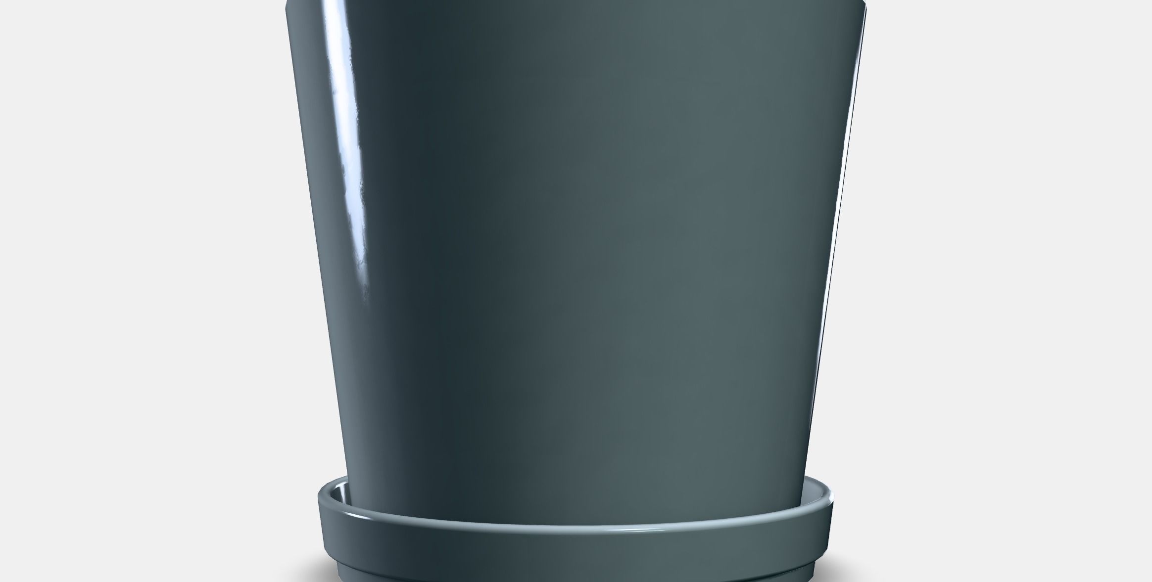 CITRUSFRUKT flower pot with saucer Low-poly 3D model_9