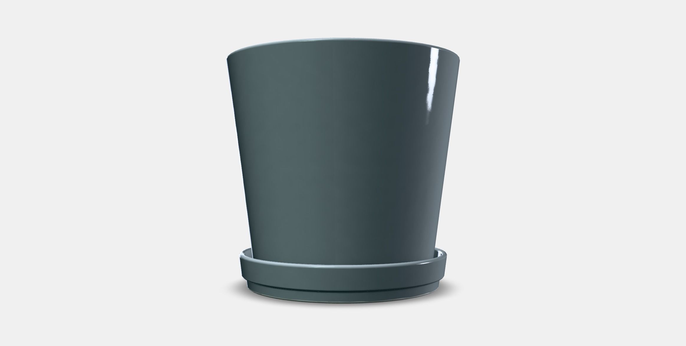 CITRUSFRUKT flower pot with saucer Low-poly 3D model_11
