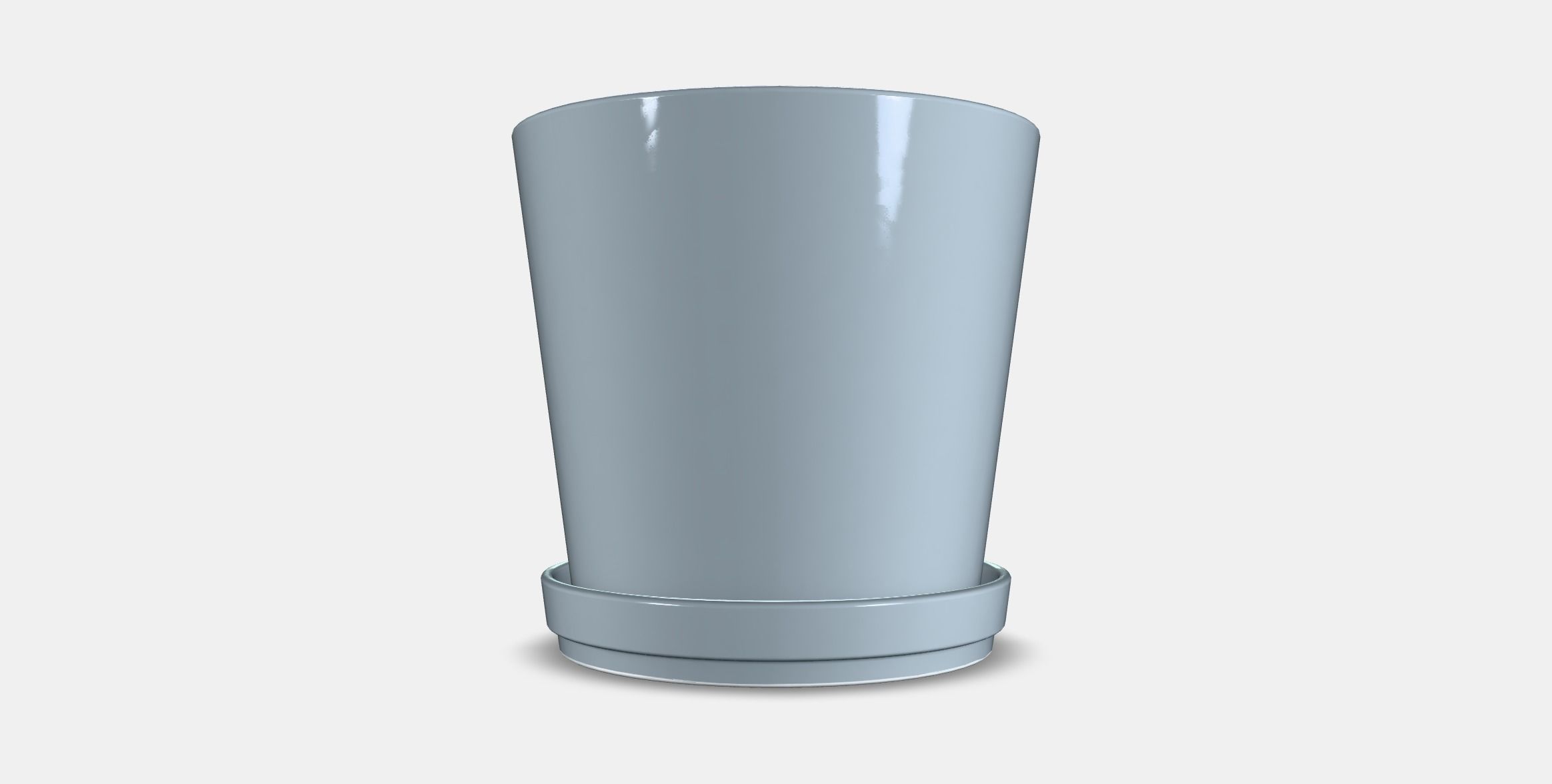 CITRUSFRUKT flower pot with saucer Low-poly 3D model_14
