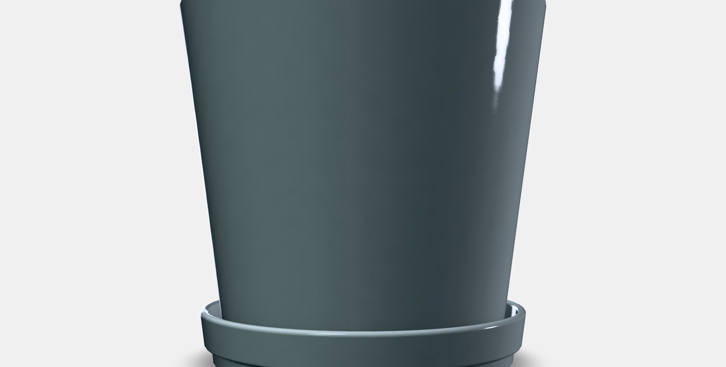 CITRUSFRUKT flower pot with saucer Low-poly 3D model_13