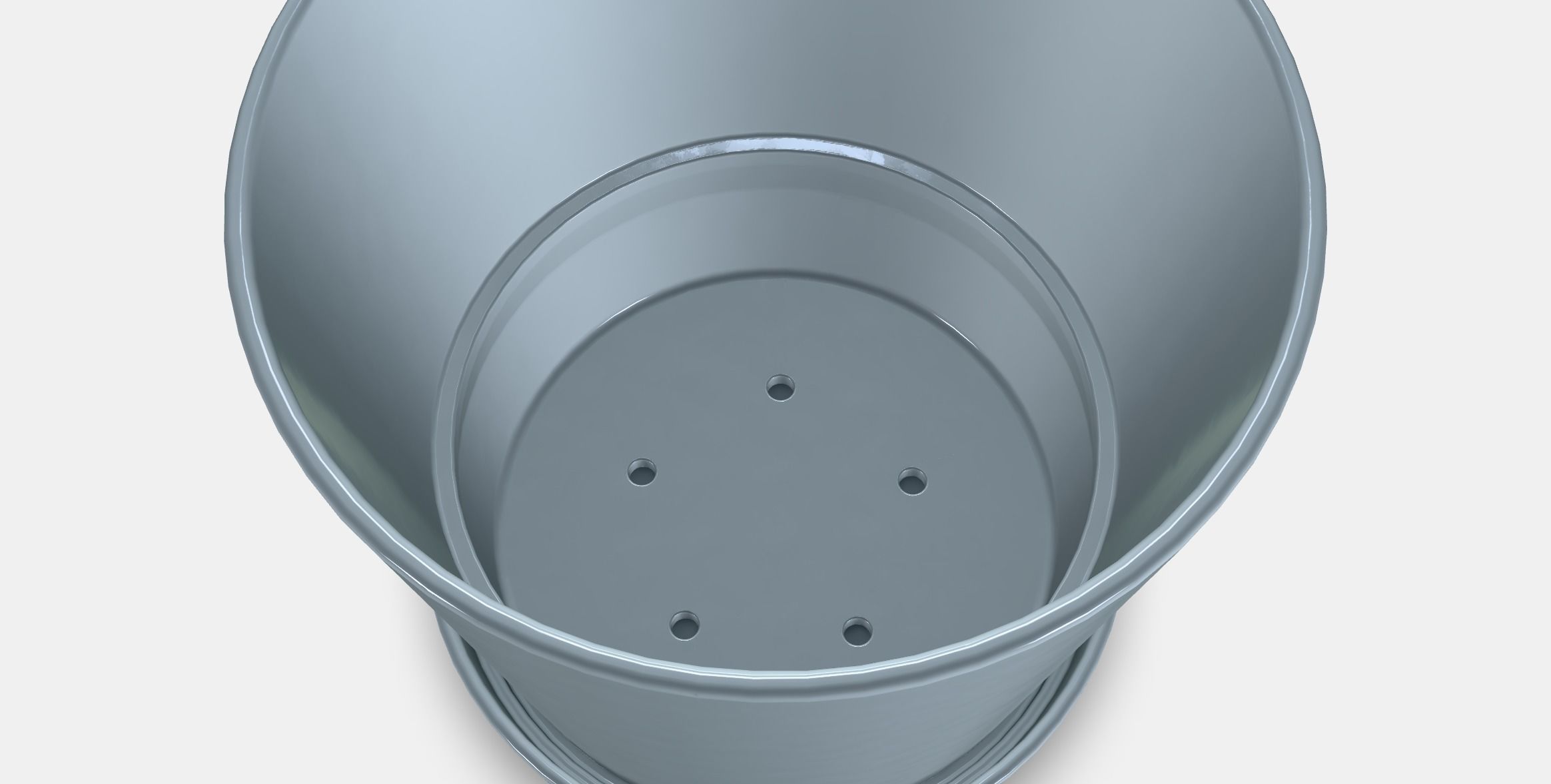 CITRUSFRUKT flower pot with saucer Low-poly 3D model_4