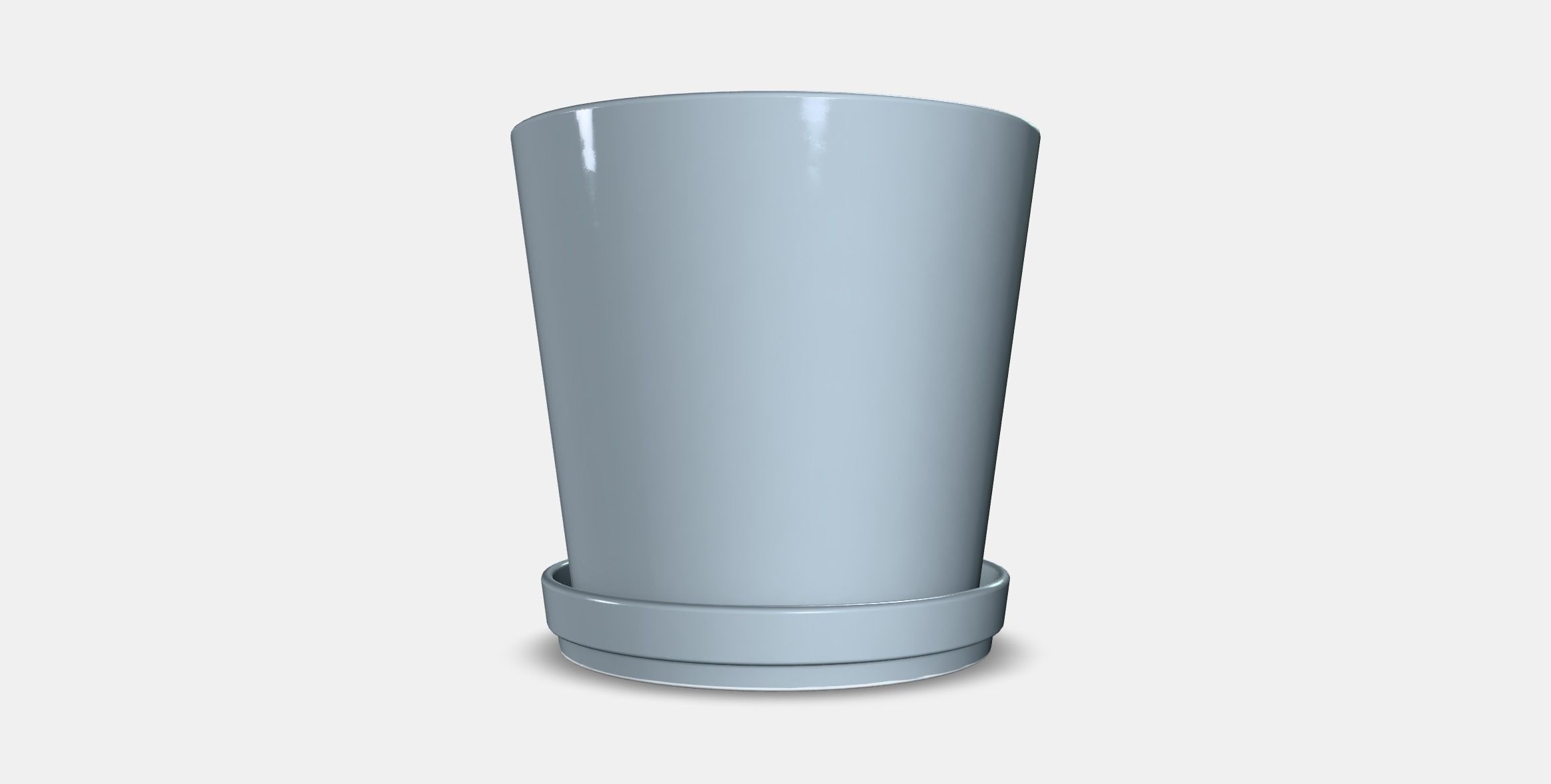 CITRUSFRUKT flower pot with saucer Low-poly 3D model_5