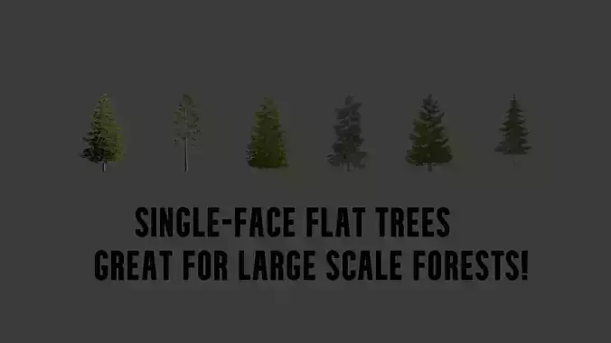 Fake Single-Faced Trees
