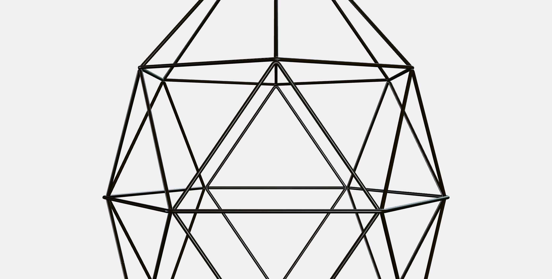 BRUNSTA pendant lampshade Low-poly 3D model_8