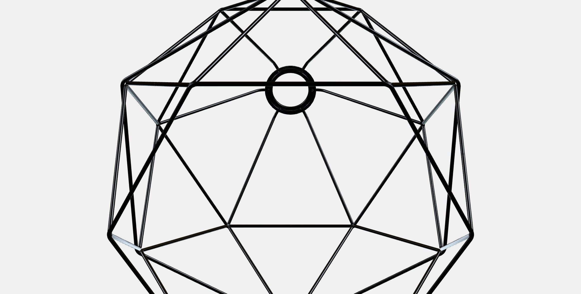 BRUNSTA pendant lampshade Low-poly 3D model_7