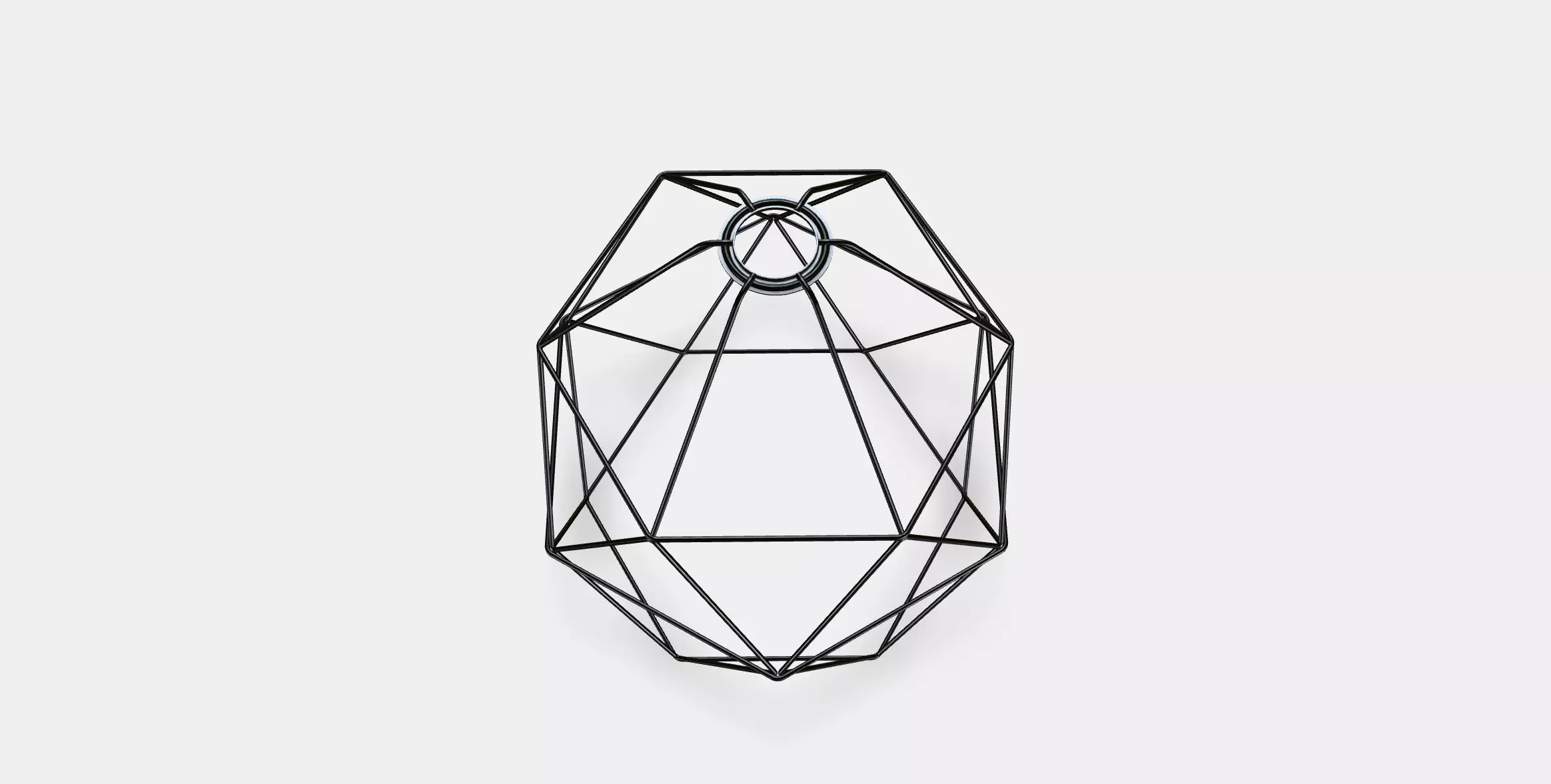 BRUNSTA pendant lampshade Low-poly 3D model_0