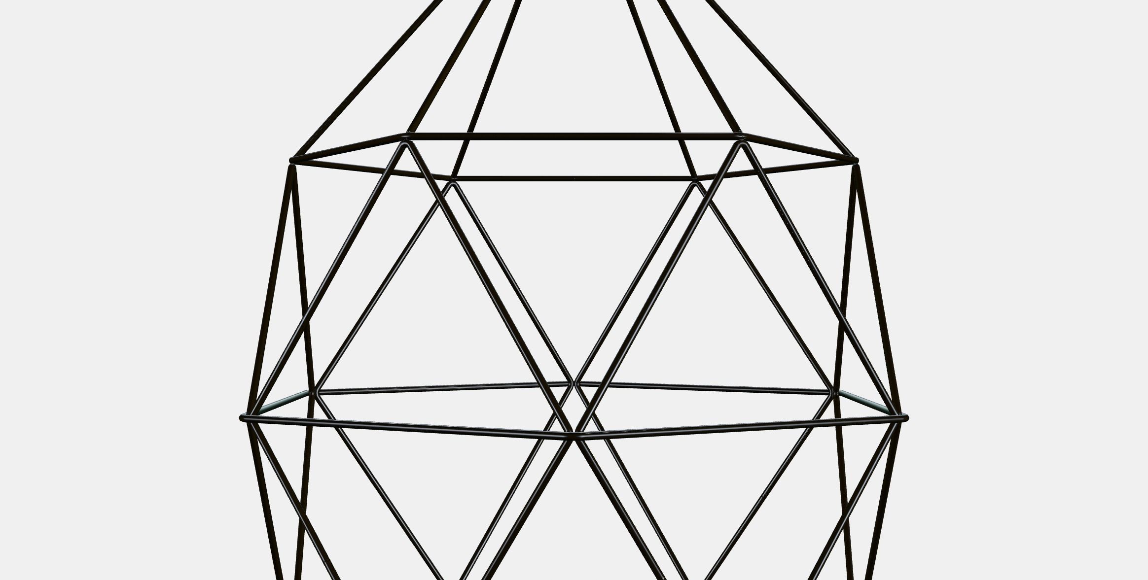 BRUNSTA pendant lampshade Low-poly 3D model_15