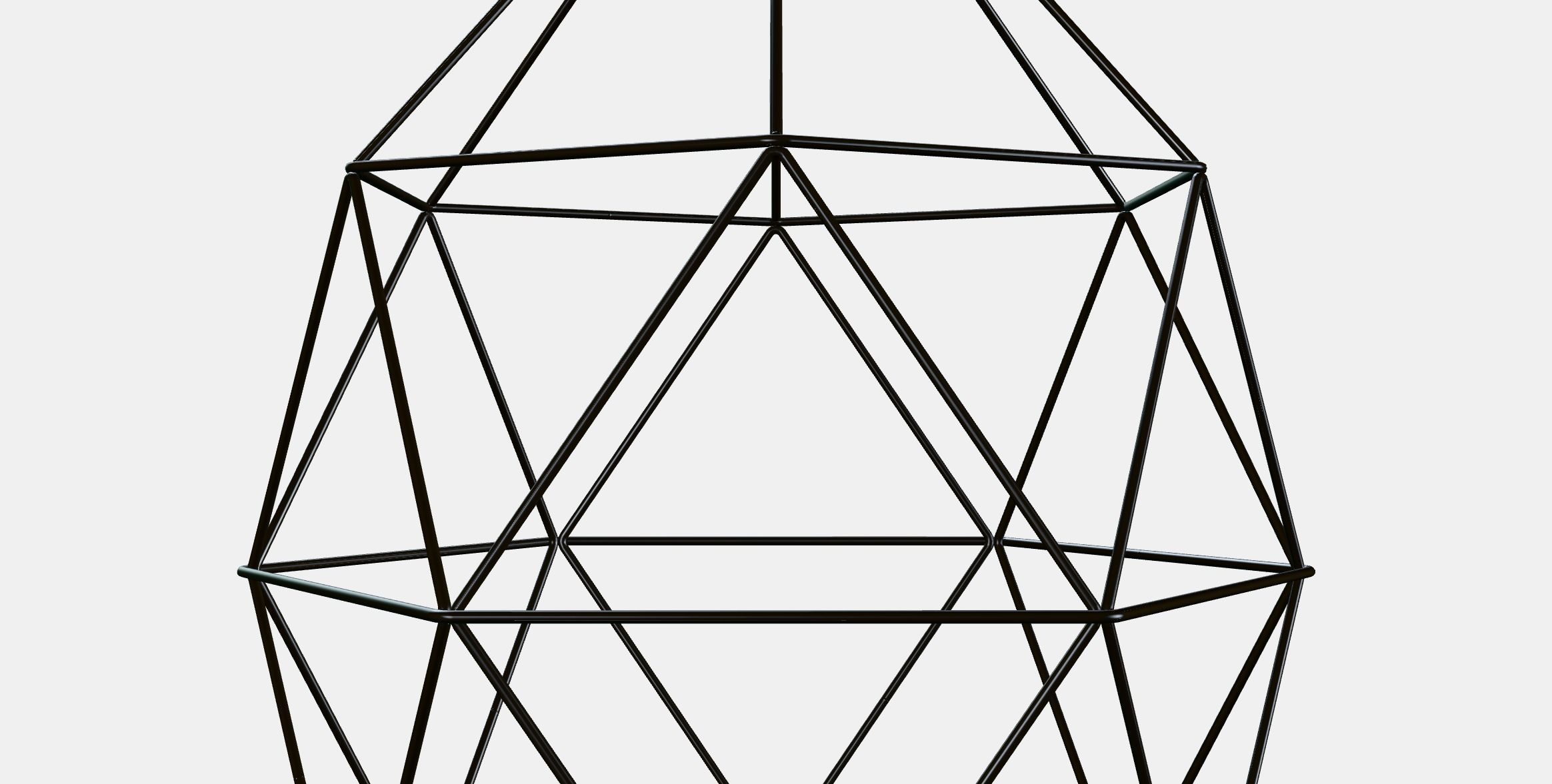 BRUNSTA pendant lampshade Low-poly 3D model_2