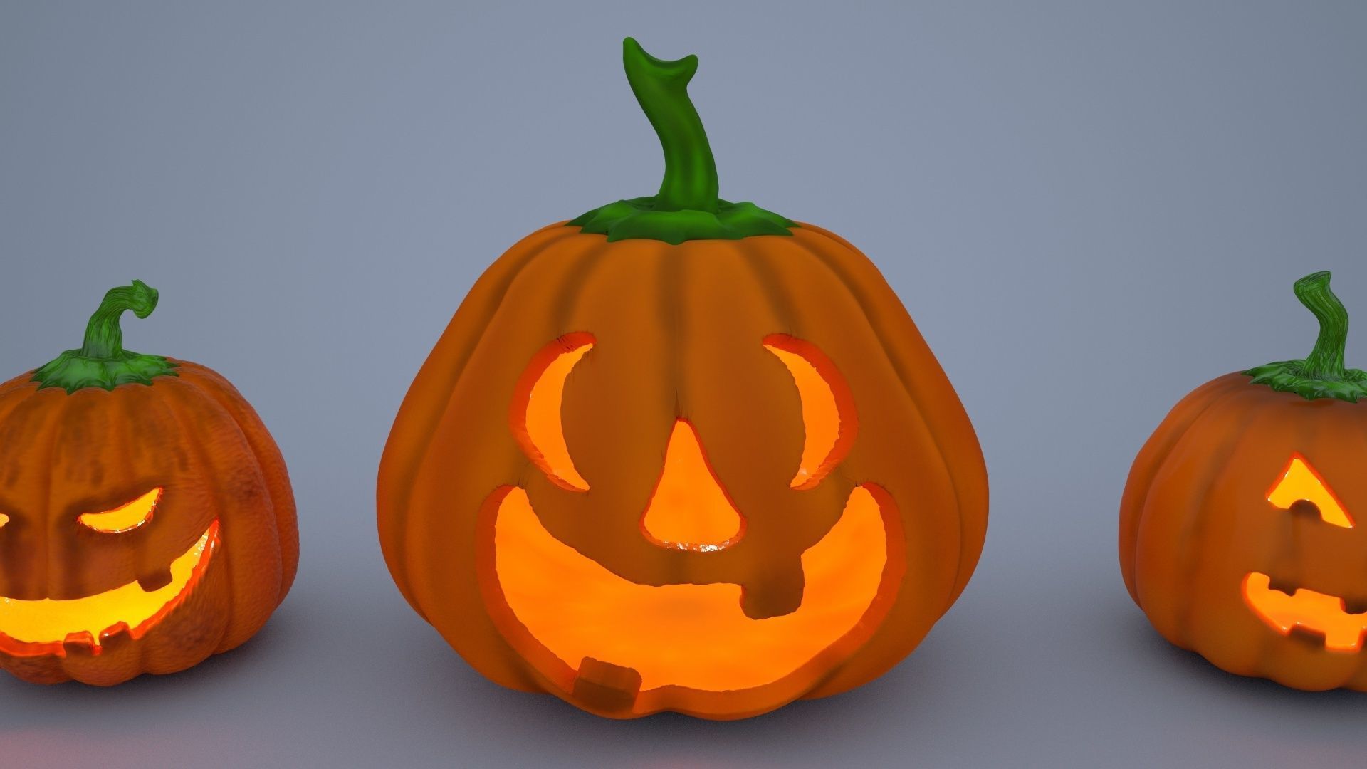pumkins 6 hallowin 3D model_6