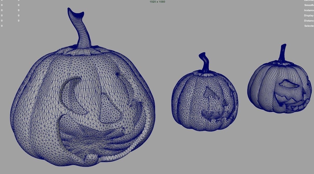 pumkins 6 hallowin 3D model_13