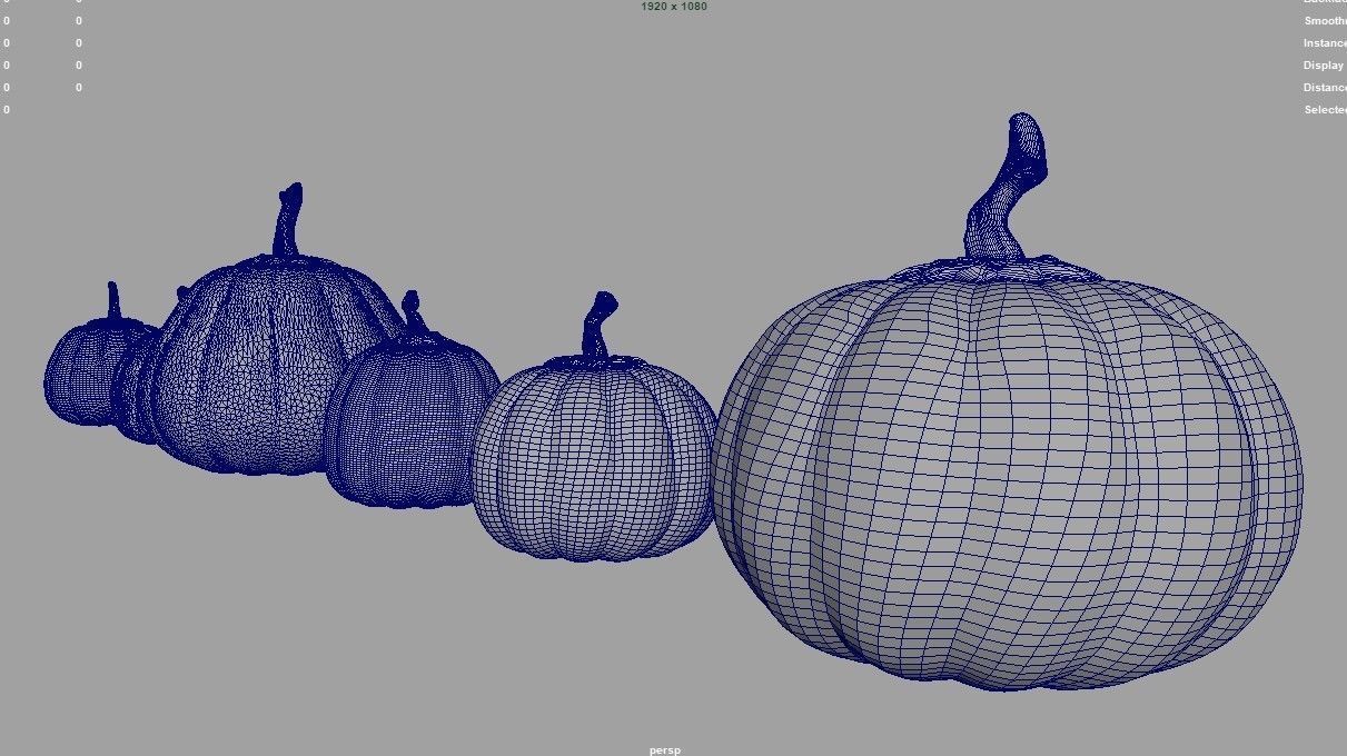 pumkins 6 hallowin 3D model_16