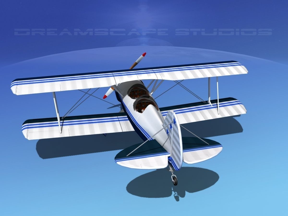 Acro Sport II Biplane 3D model_7