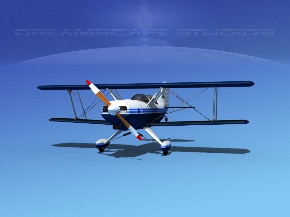 Acro Sport II Biplane 3D model_3
