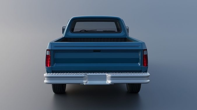 Dodge W200 Crew Cab 1979 3D print model 6