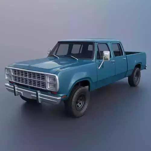Dodge W200 Crew Cab 1979 3D print model