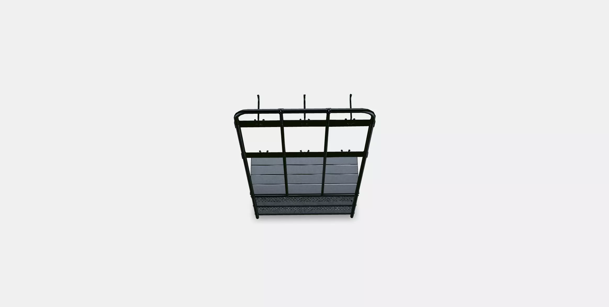 PINNIG coat rack with bench Low-poly 3D model_0