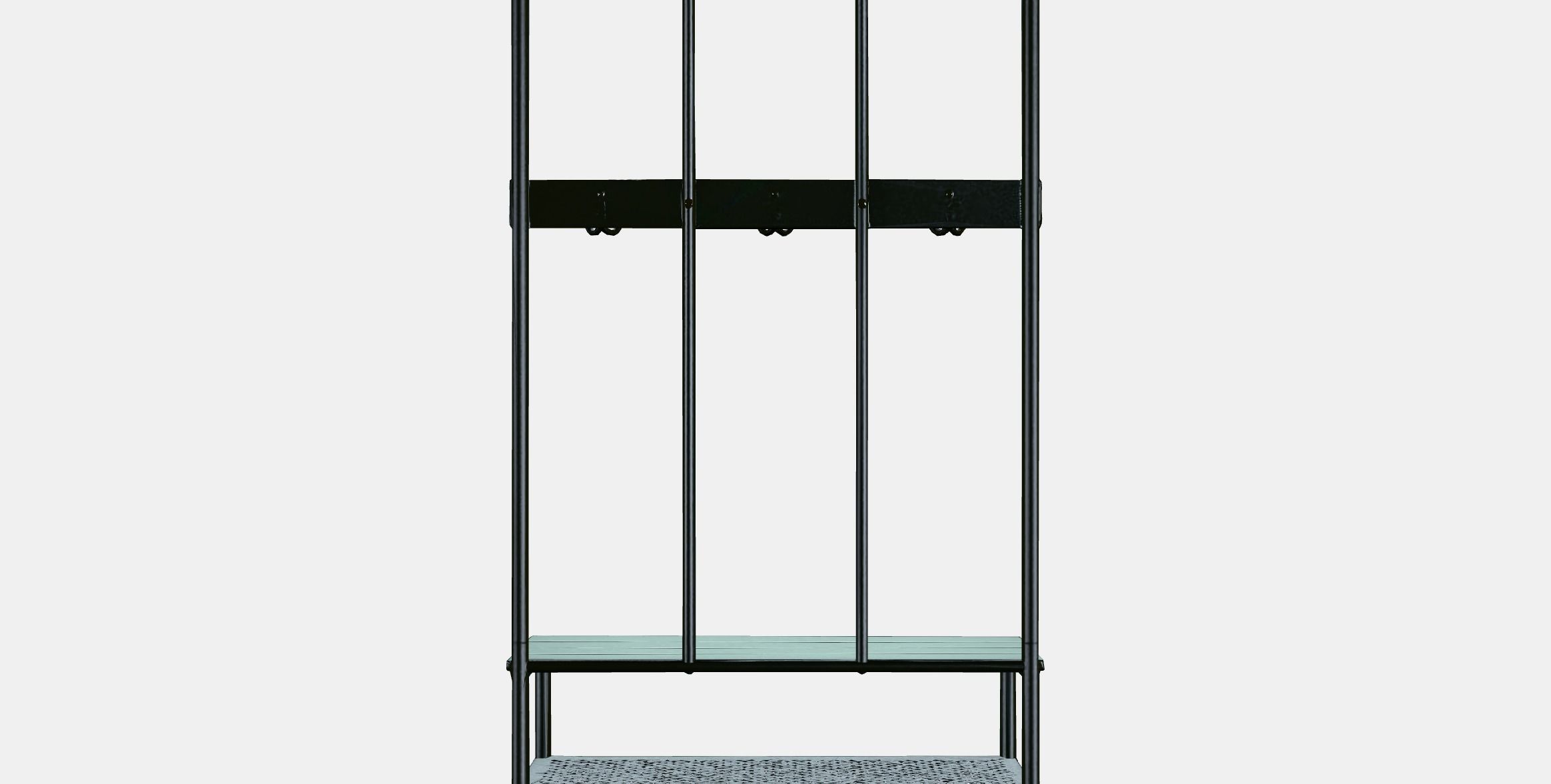 PINNIG coat rack with bench Low-poly 3D model_15