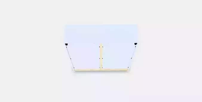 HAVSTA display cabinet with plinth Low-poly 3D model