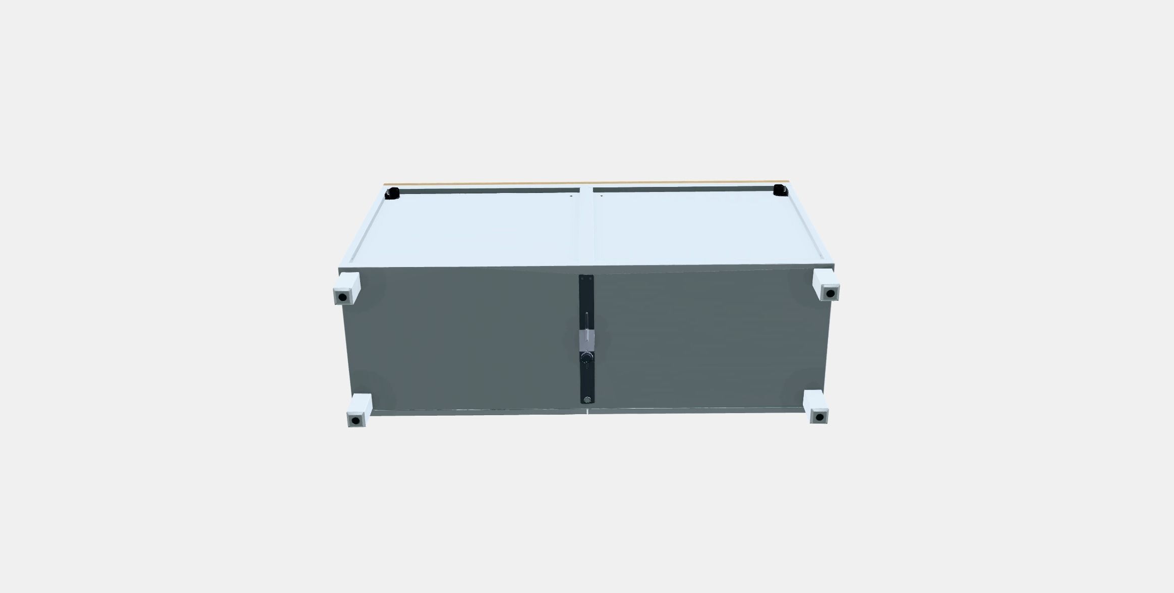 BESTA Storage unit  doors-drawers Low-poly 3D model_6