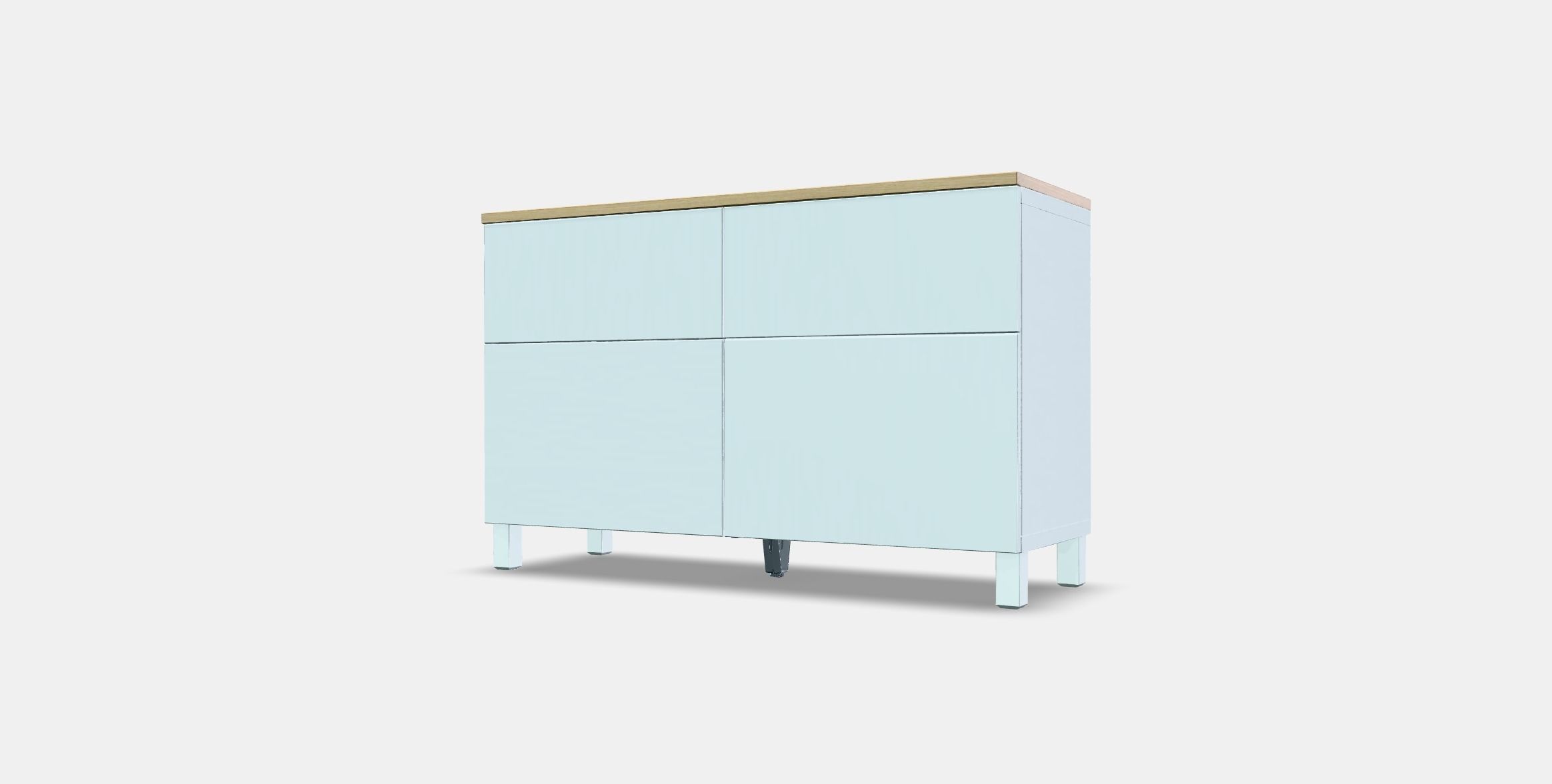 BESTA Storage unit  doors-drawers Low-poly 3D model_12
