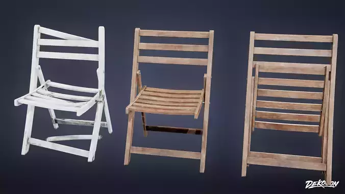 SUBURBS - Chair Outdoor 01 - LOW POLY AND NANITE